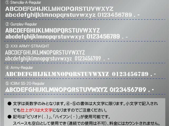 オーダーステンシルプレート(吹き付け板) Sサイズ | 鉄板 アルミ